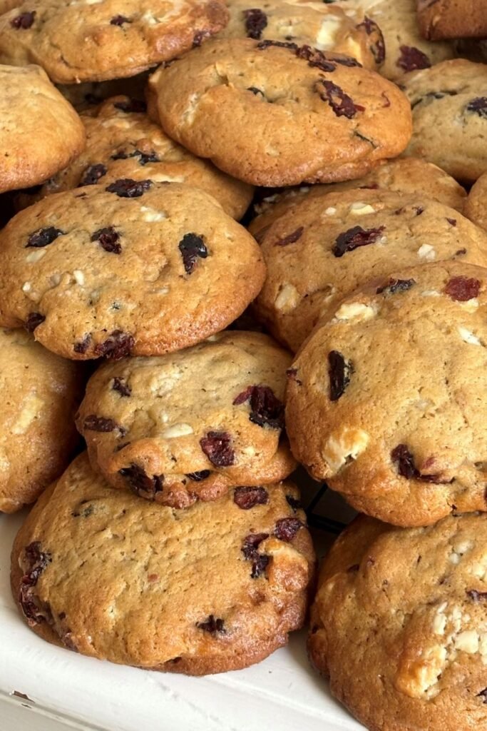 Cranberry koeken met witte chocolade